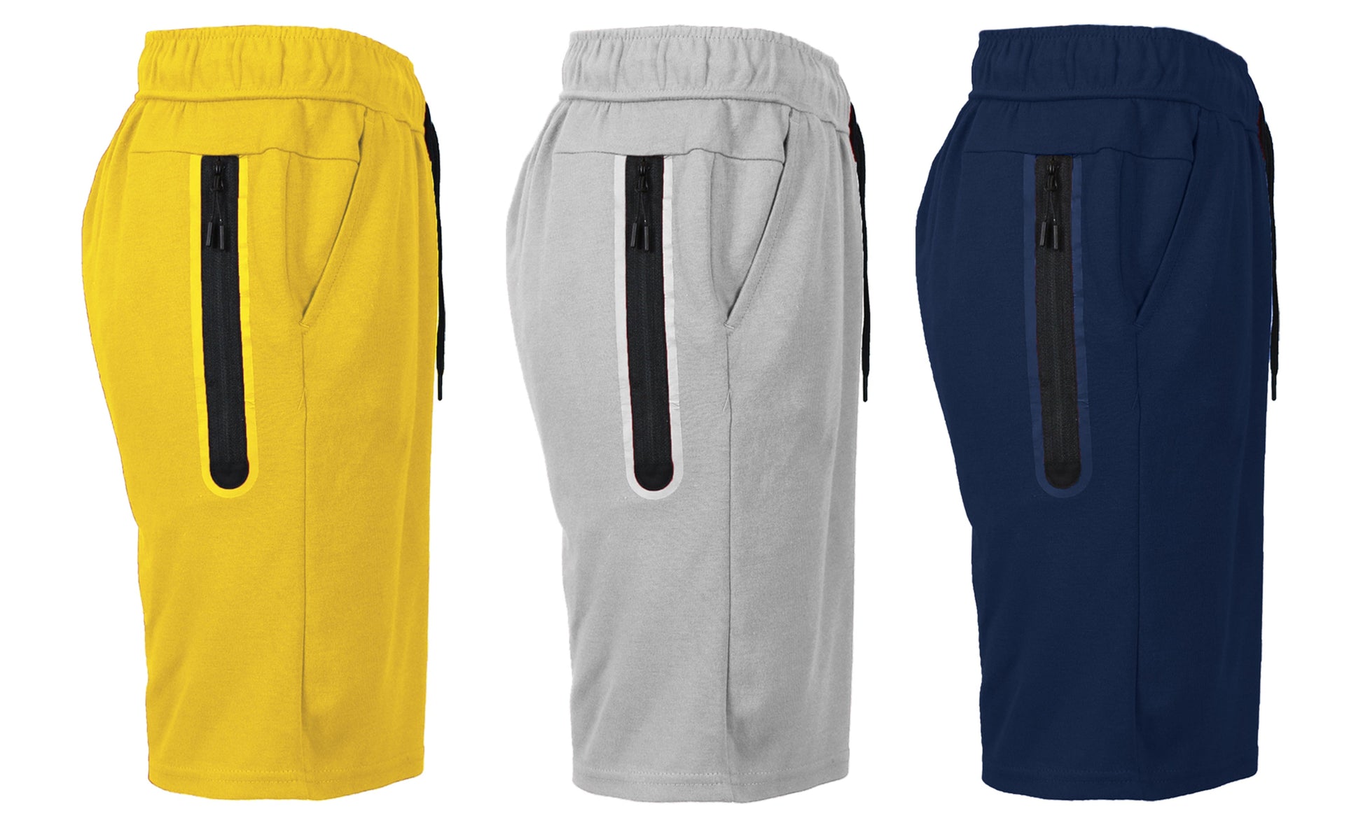 3-PACK Men's Tech Fleece Performance Active Shorts Set - GalaxybyHarvic