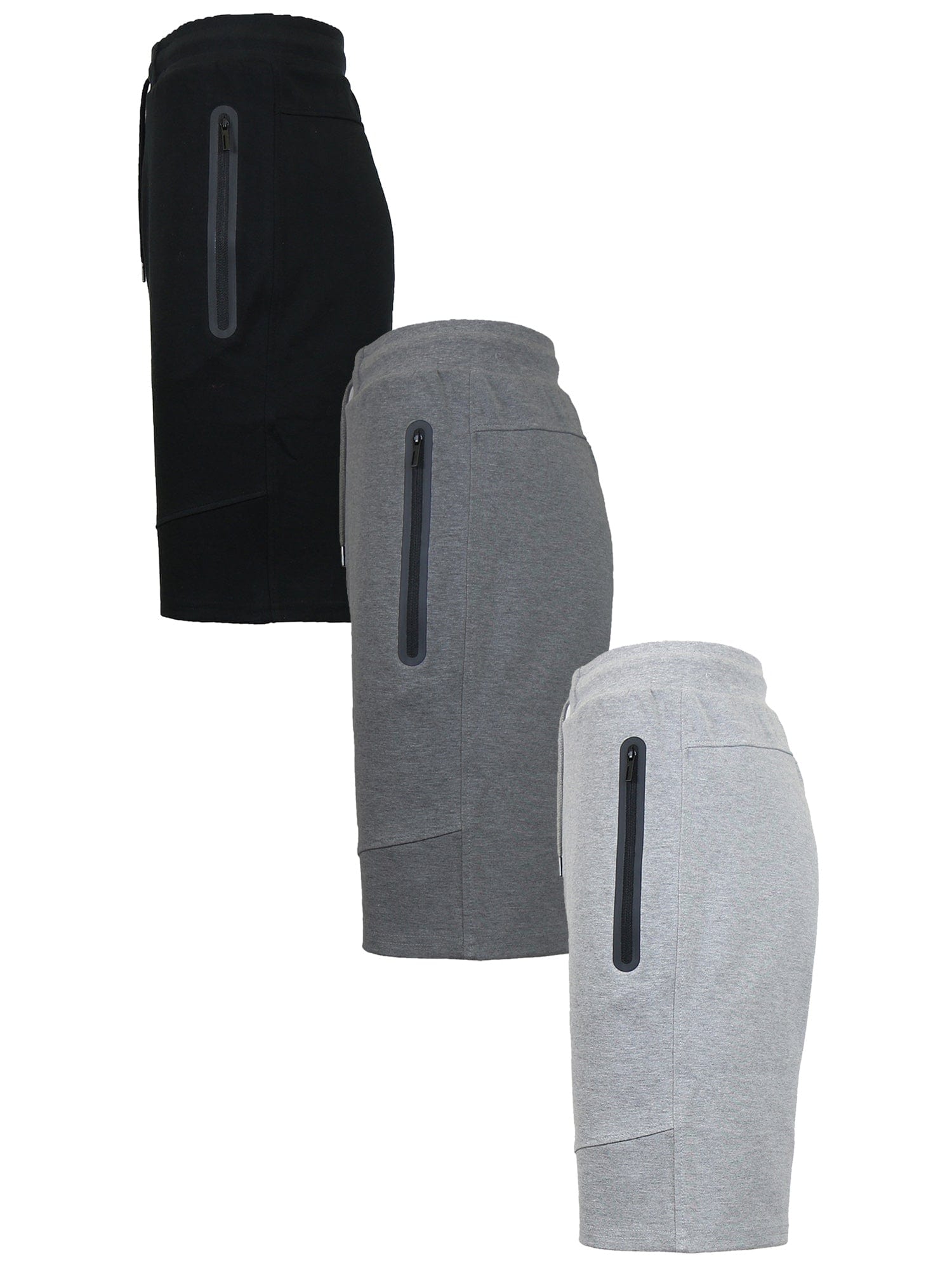3-PACK Men's Tech Fleece Performance Active Shorts Set - GalaxybyHarvic
