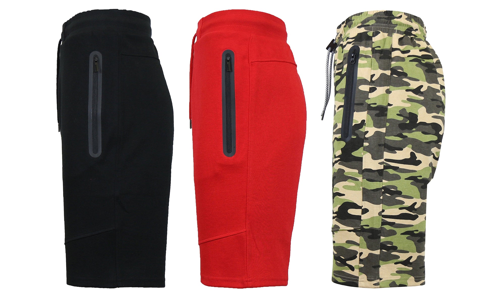 3-PACK Men's Tech Fleece Performance Active Shorts Set - GalaxybyHarvic