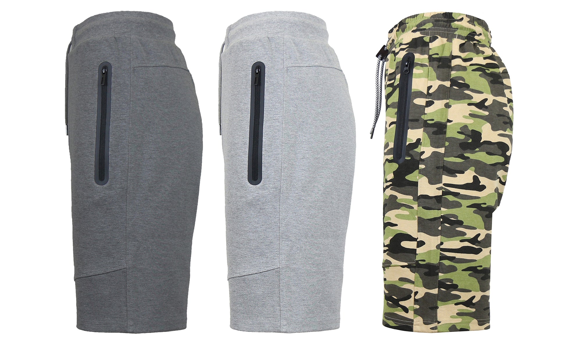 3-PACK Men's Tech Fleece Performance Active Shorts Set - GalaxybyHarvic