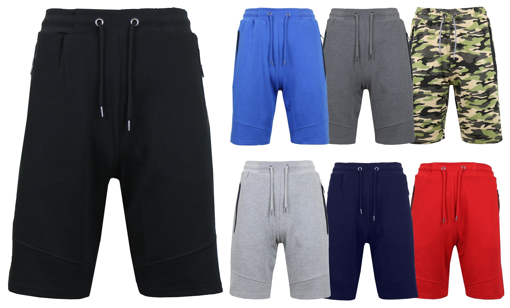 3-PACK Men's Tech Fleece Performance Active Shorts Set - GalaxybyHarvic