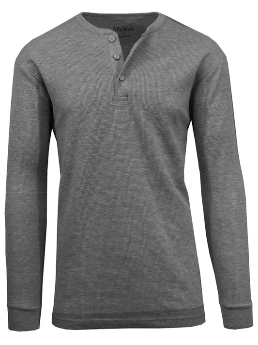 Men's Henley Thermal Long Sleeve - GalaxybyHarvic