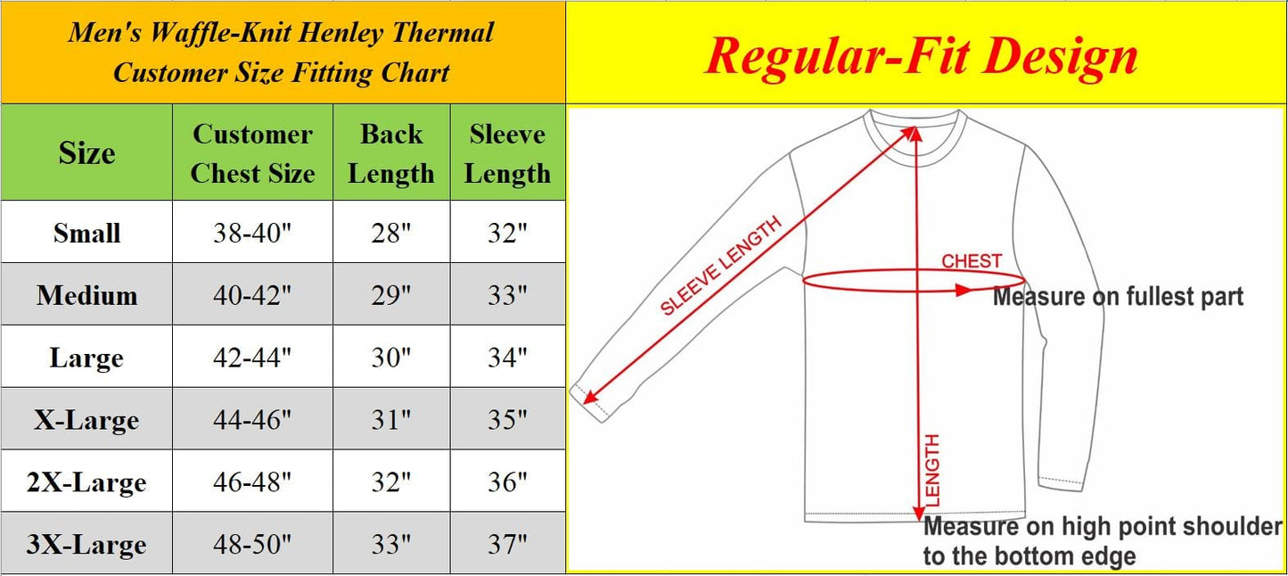 Men's Henley Thermal Long Sleeve - GalaxybyHarvic