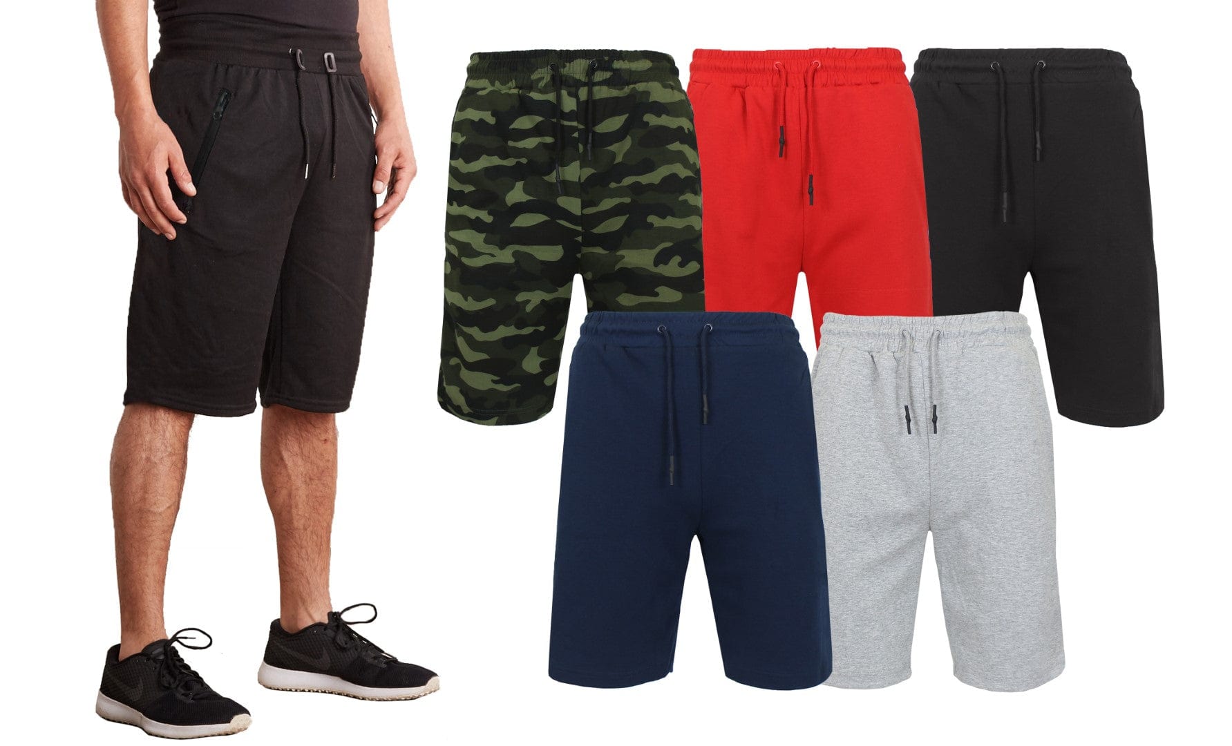 3-PACK Men's Tech Fleece Performance Active Shorts Set - GalaxybyHarvic