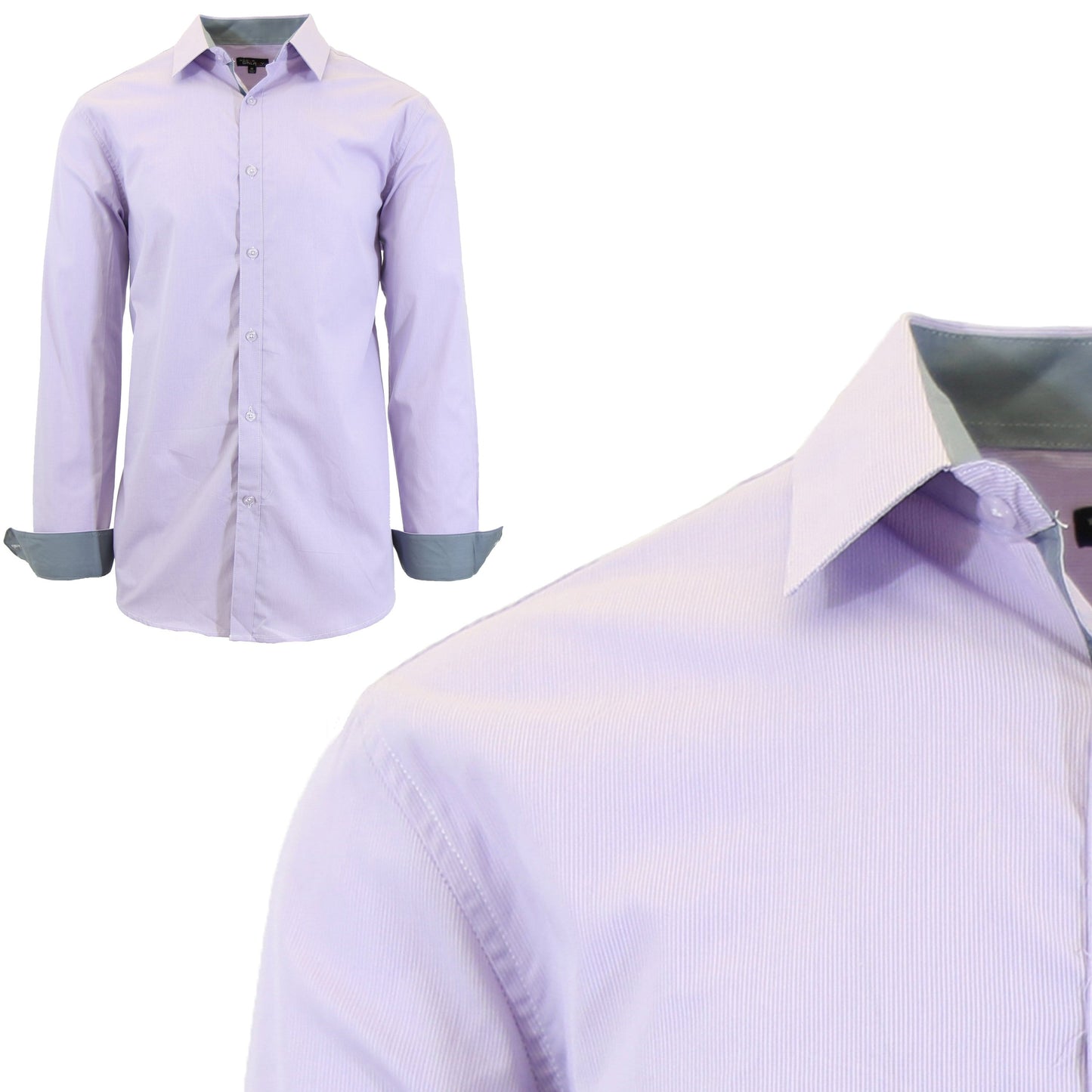 Men's Long Sleeve Cotton Dress Shirts - GalaxybyHarvic