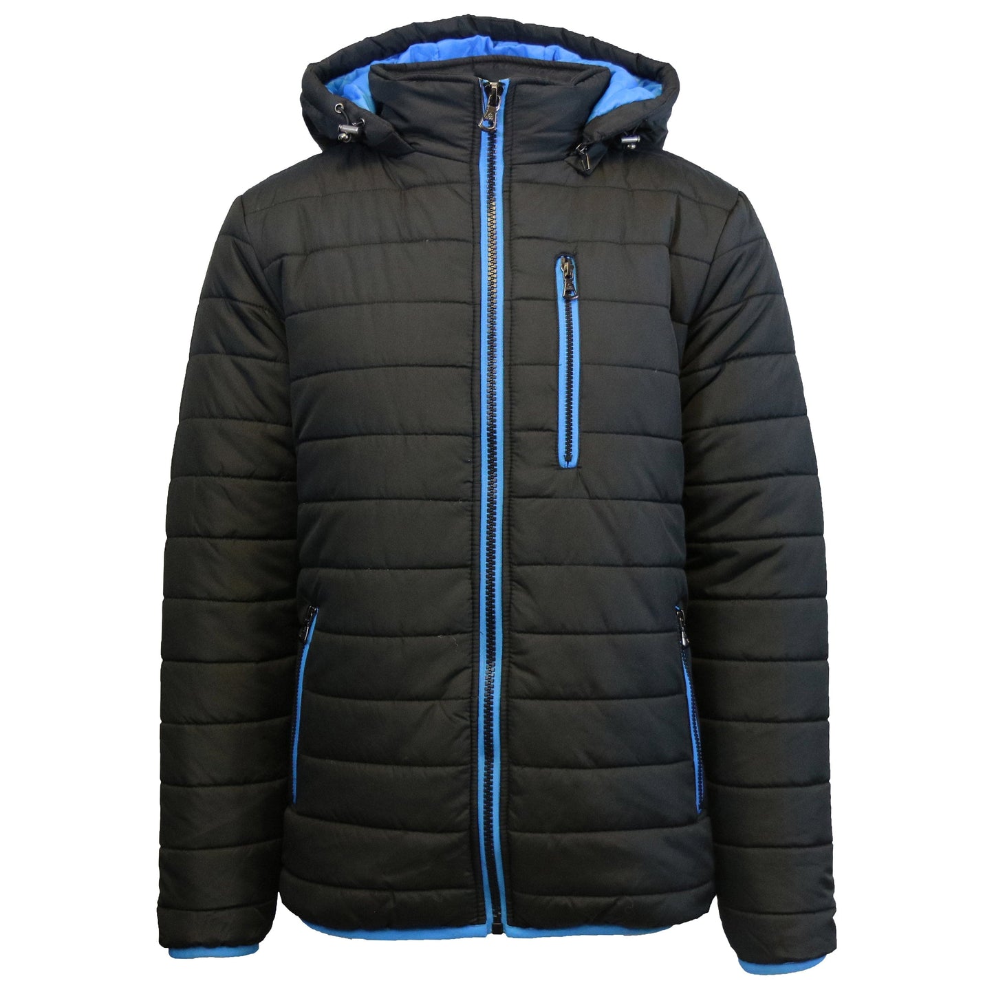 Men's Contrast Trim Puffer Jacket 1613 - GalaxybyHarvic