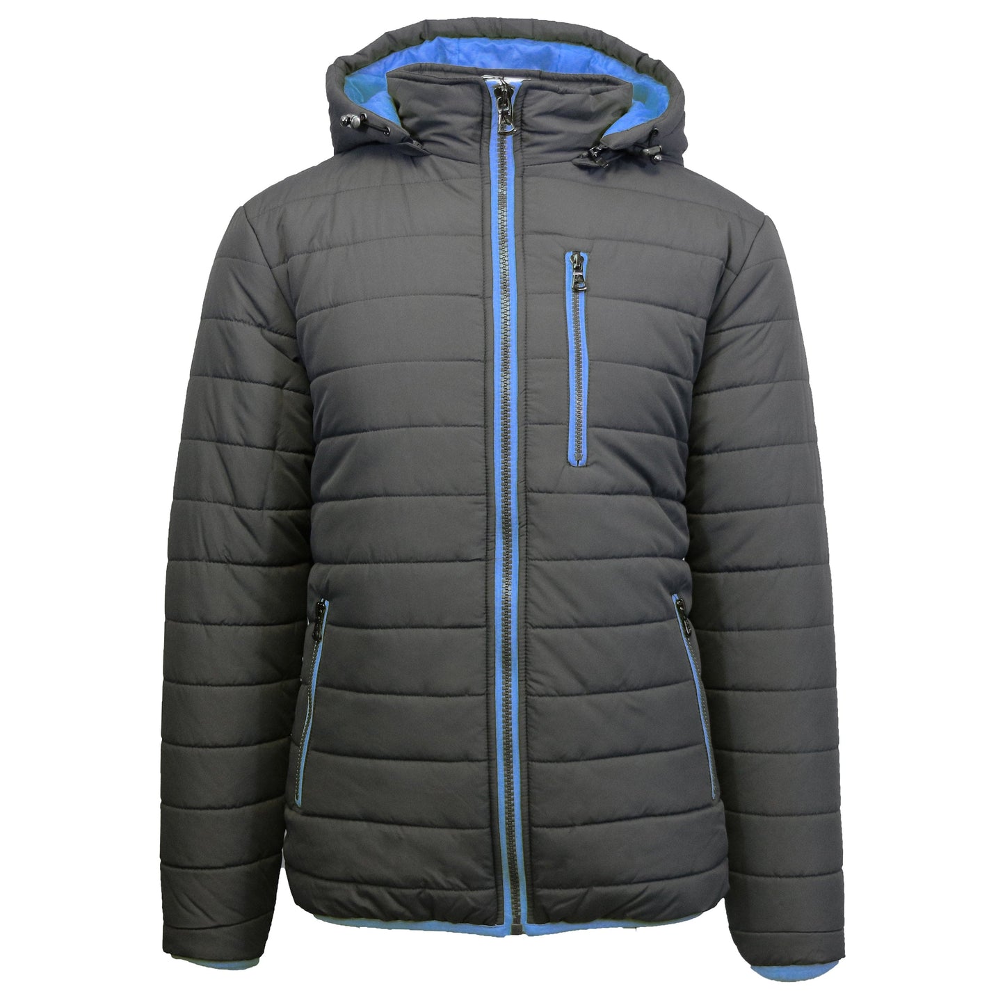 Men's Contrast Trim Puffer Jacket 1613 - GalaxybyHarvic
