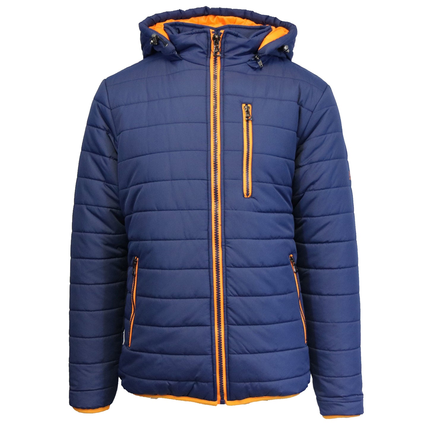 Men's Contrast Trim Puffer Jacket 1613 - GalaxybyHarvic