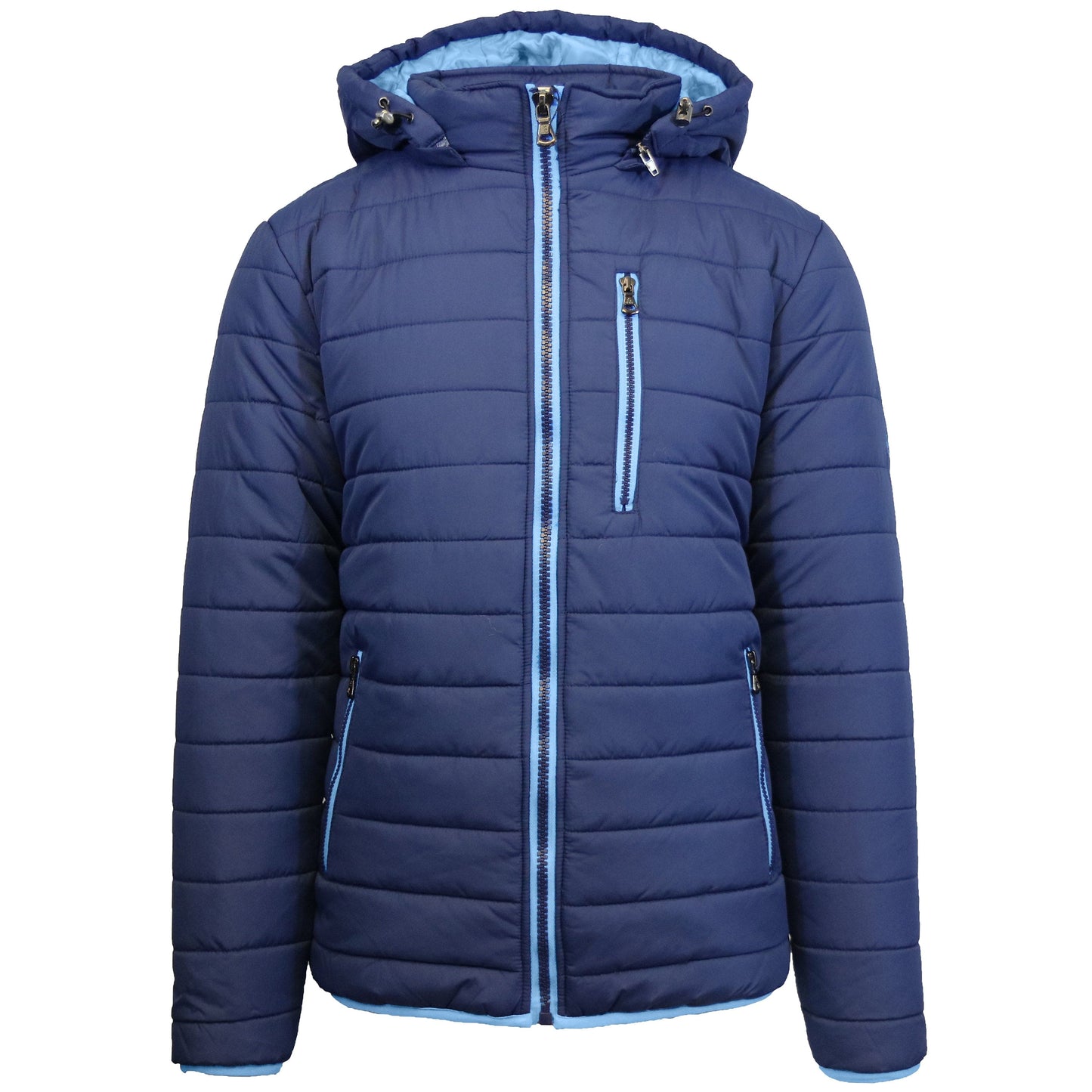 Men's Contrast Trim Puffer Jacket 1613 - GalaxybyHarvic