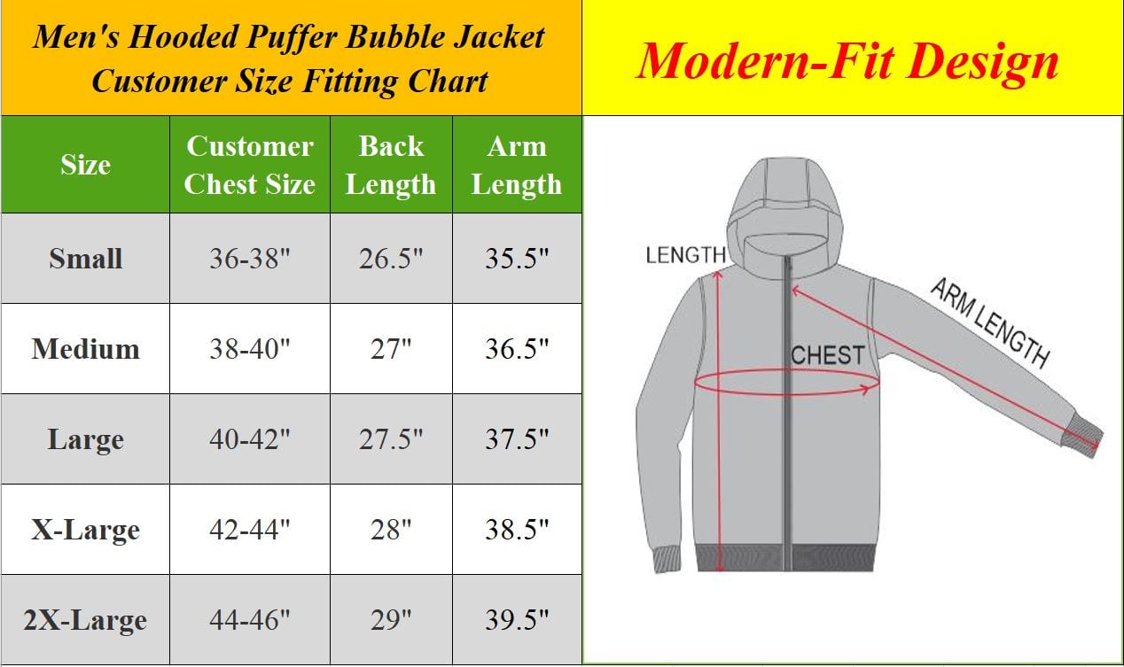 Mens Heavyweight Puffer Bubble Jacket - GalaxybyHarvic