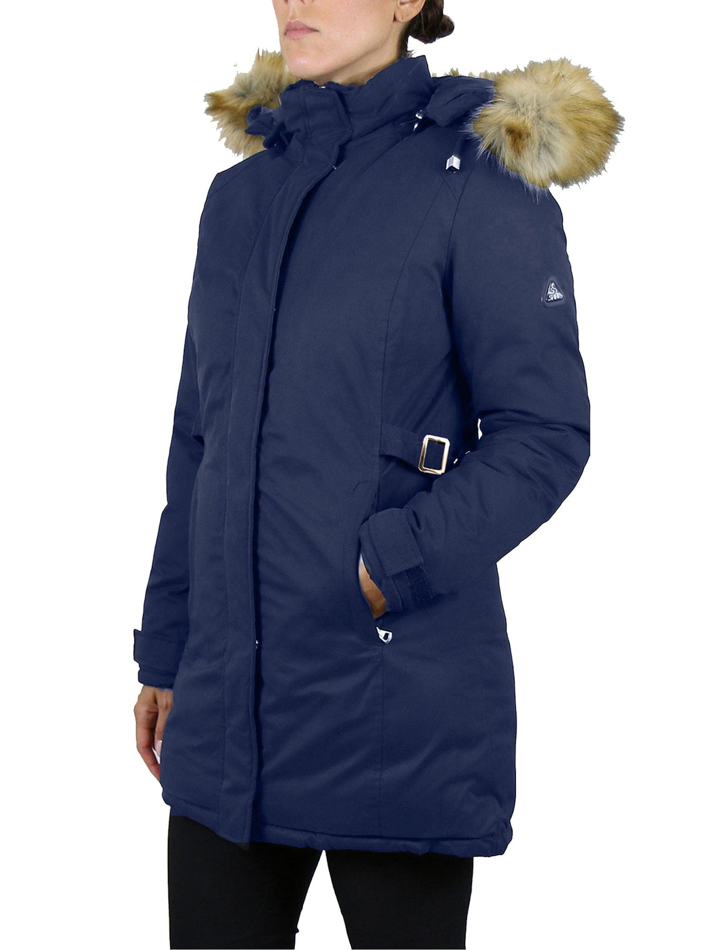 Women's Heavyweight Parka Jacket with Detachable Hood - GalaxybyHarvic
