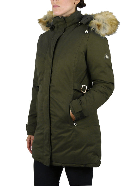 Women's Heavyweight Parka Jacket with Detachable Hood - GalaxybyHarvic