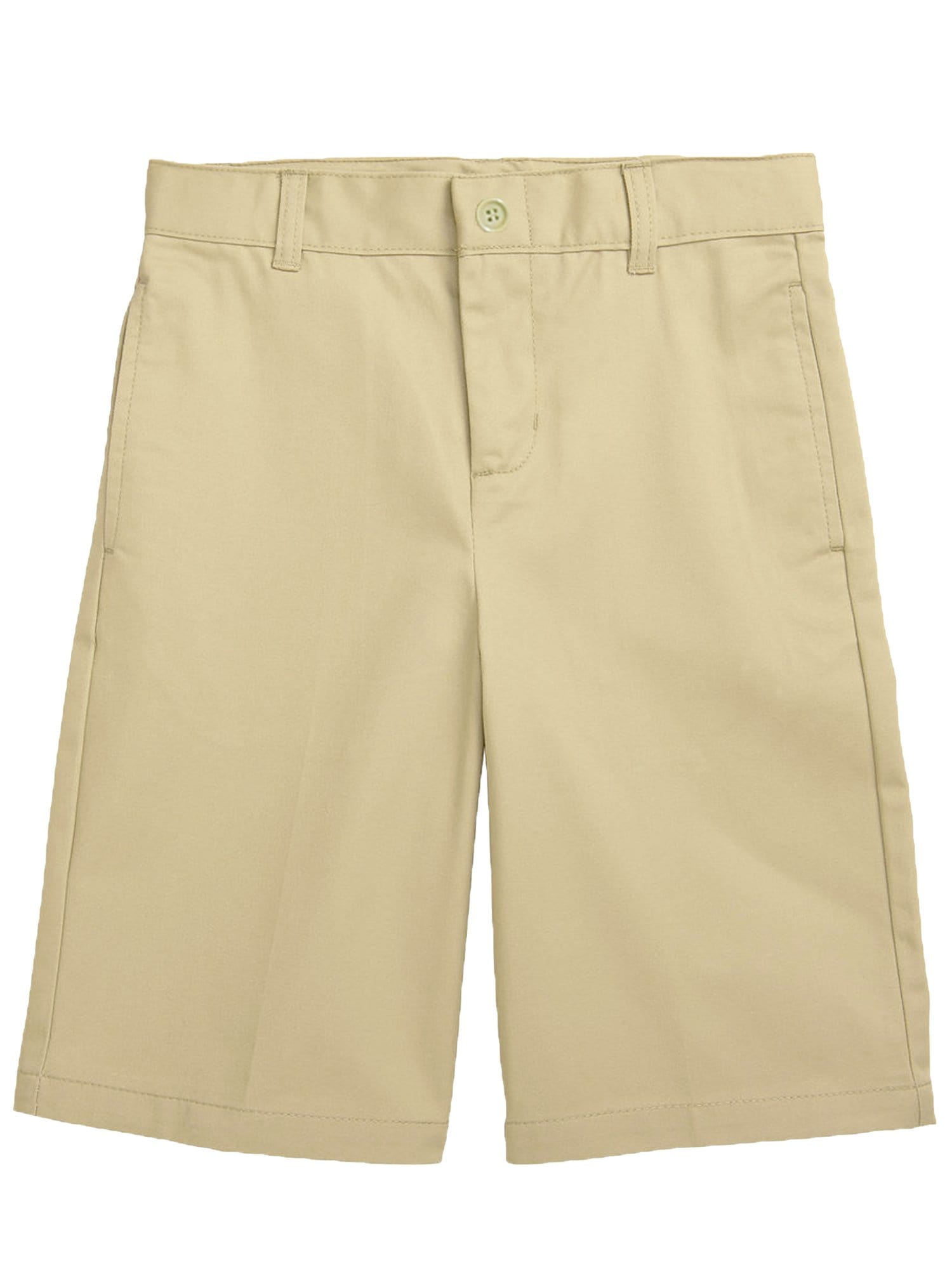 Boys Flat Front Twill School Uniform Shorts - GalaxybyHarvic