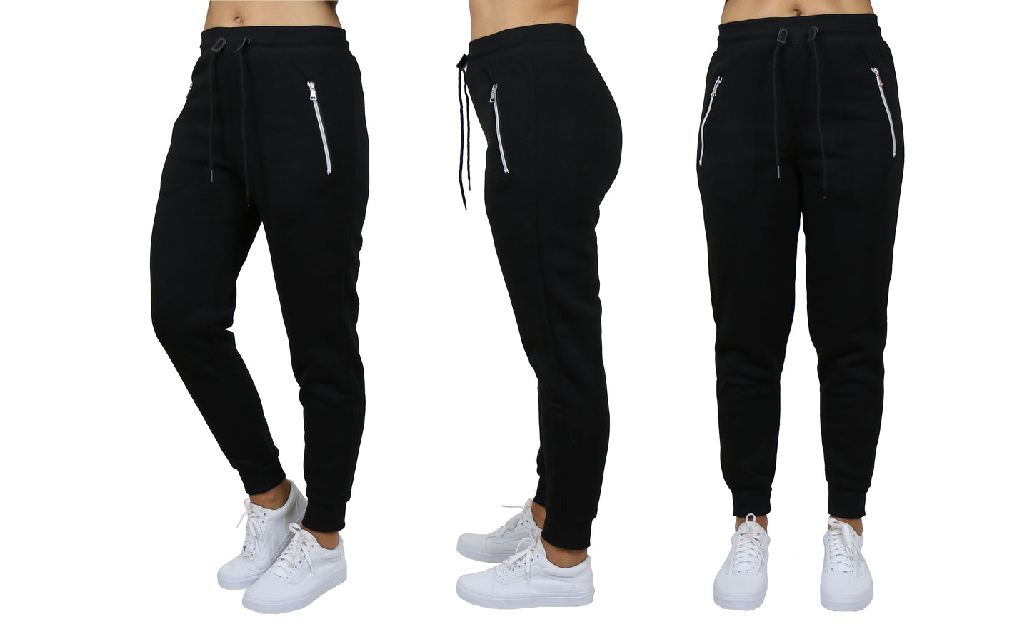 Women's Loose-Fit Fleece Sweatpants w/Zipper Pockets - GalaxybyHarvic