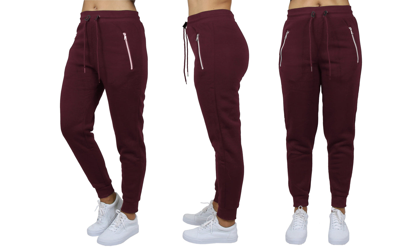 Women's Loose-Fit Fleece Sweatpants w/Zipper Pockets - GalaxybyHarvic