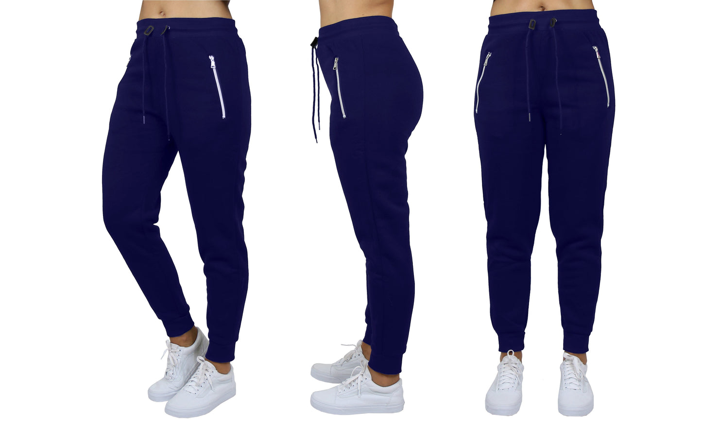 Women's Loose-Fit Fleece Sweatpants w/Zipper Pockets - GalaxybyHarvic