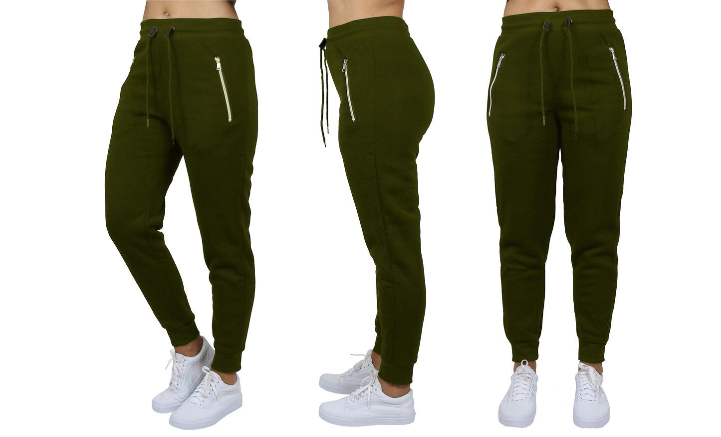 Women's Loose-Fit Fleece Sweatpants w/Zipper Pockets - GalaxybyHarvic