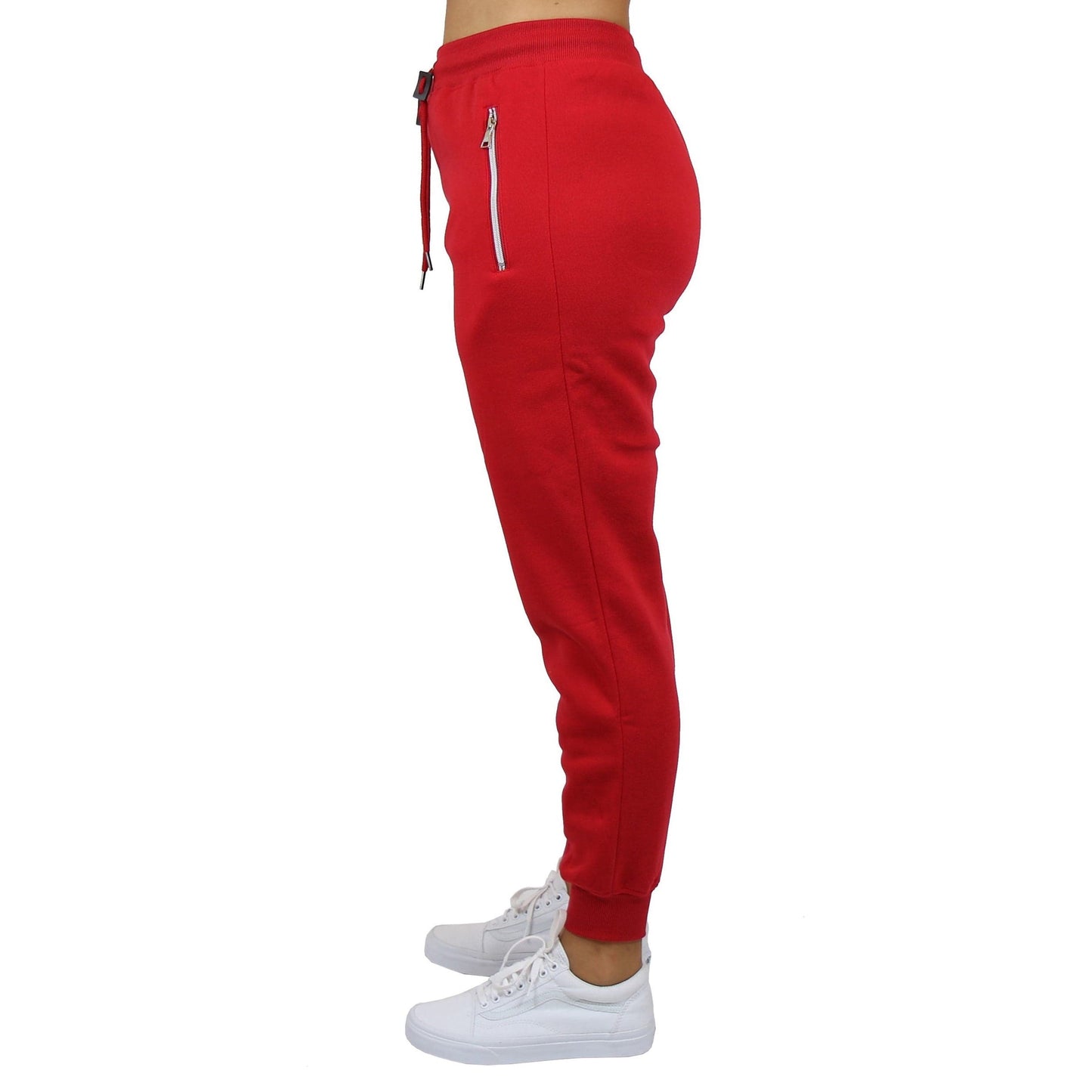 Women's Loose-Fit Fleece Sweatpants w/Zipper Pockets - GalaxybyHarvic