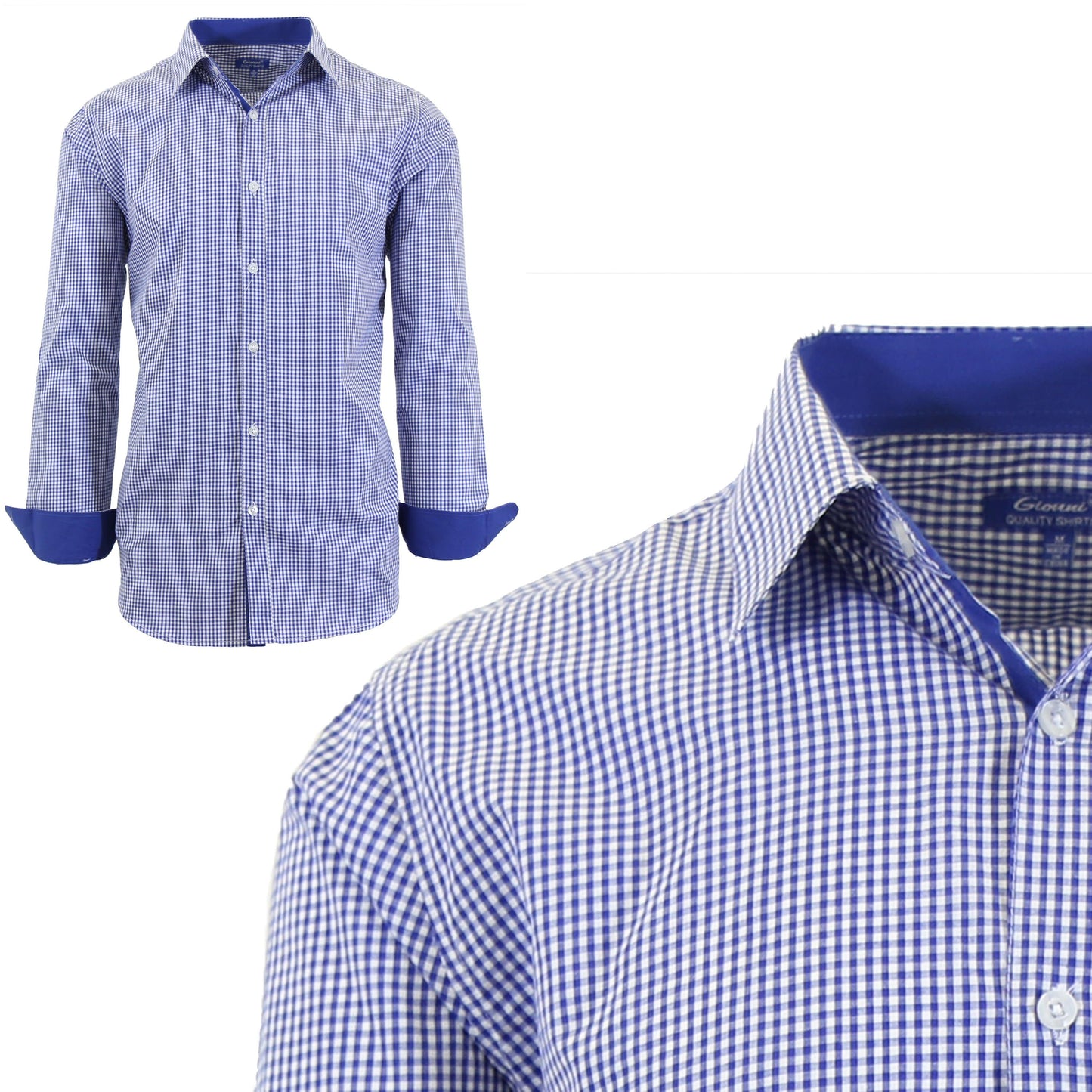 Men's Long Sleeve Cotton Dress Shirts - GalaxybyHarvic