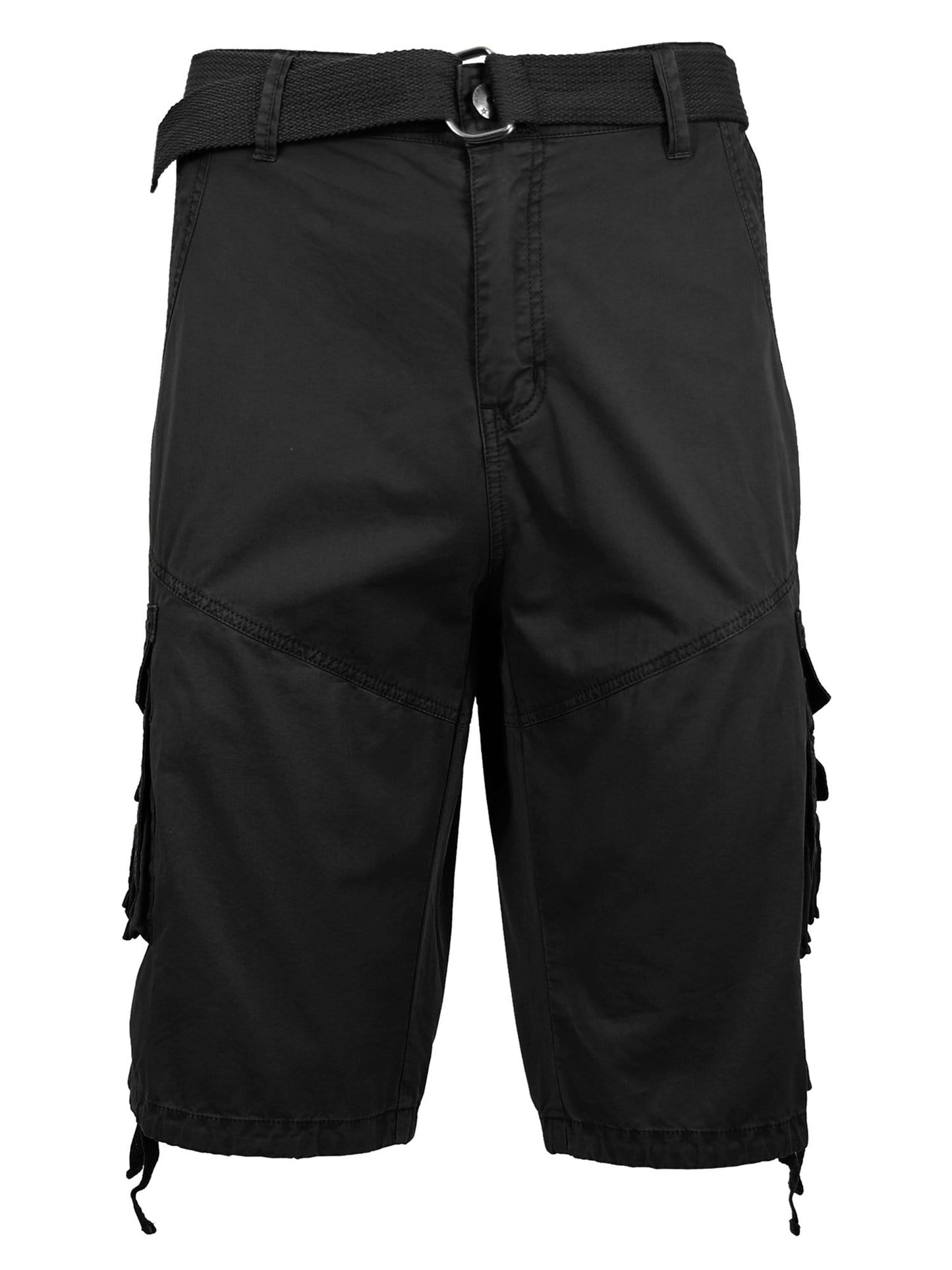 Men's Distressed Vintage Belted Cargo Utility Shorts - GalaxybyHarvic