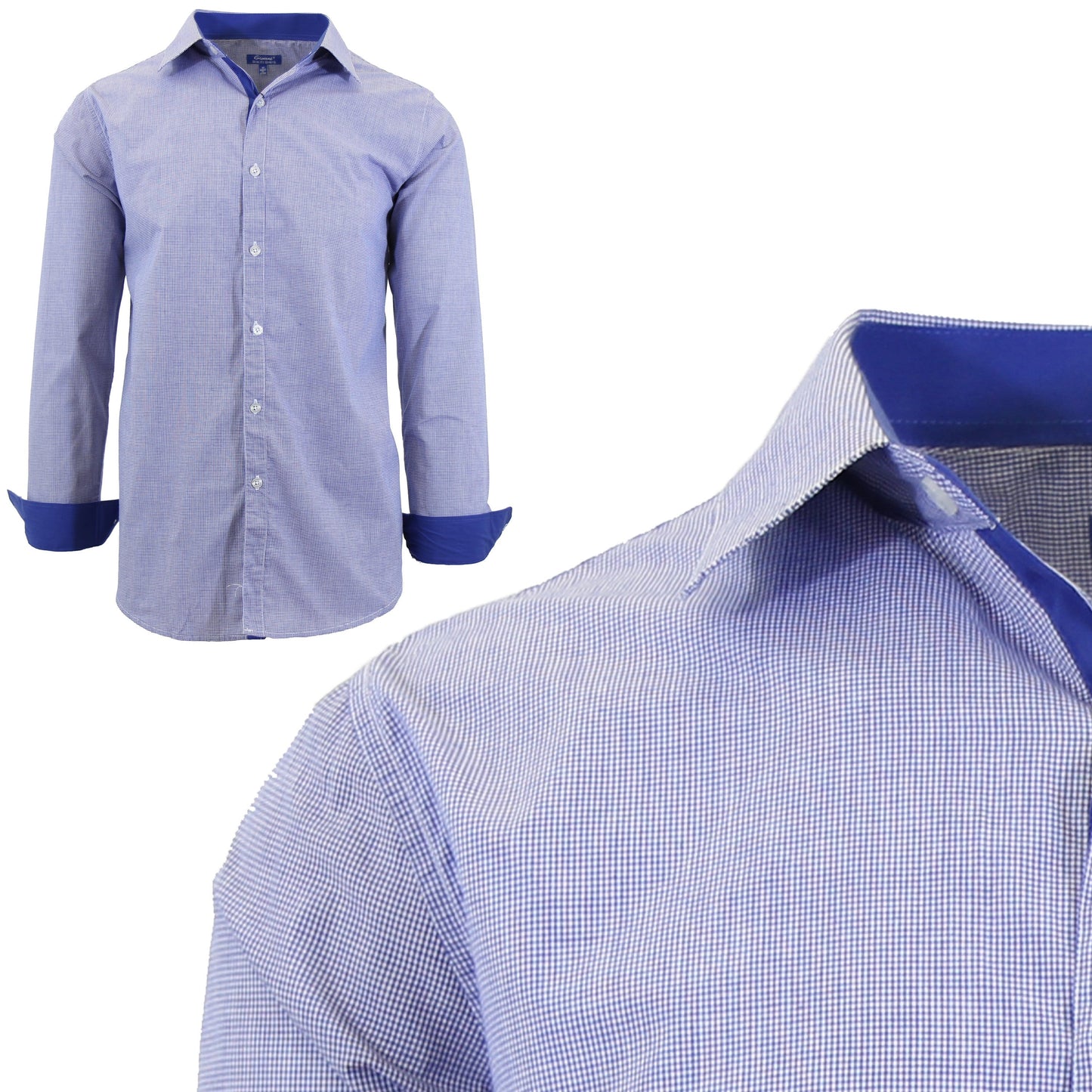 Men's Long Sleeve Cotton Dress Shirts - GalaxybyHarvic