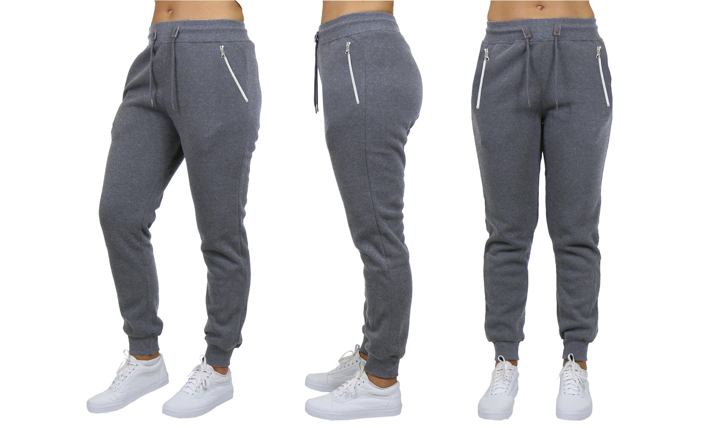 Women's Loose-Fit Fleece Sweatpants w/Zipper Pockets - GalaxybyHarvic