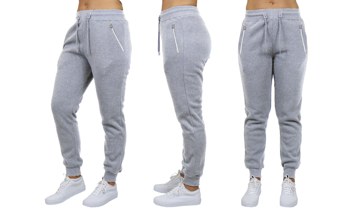 Women's Loose-Fit Fleece Sweatpants w/Zipper Pockets - GalaxybyHarvic
