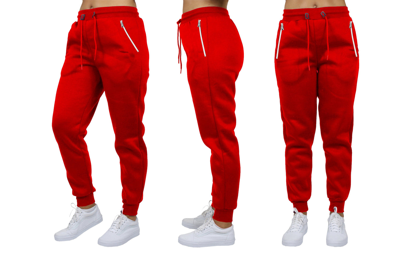 Women's Loose-Fit Fleece Sweatpants w/Zipper Pockets - GalaxybyHarvic