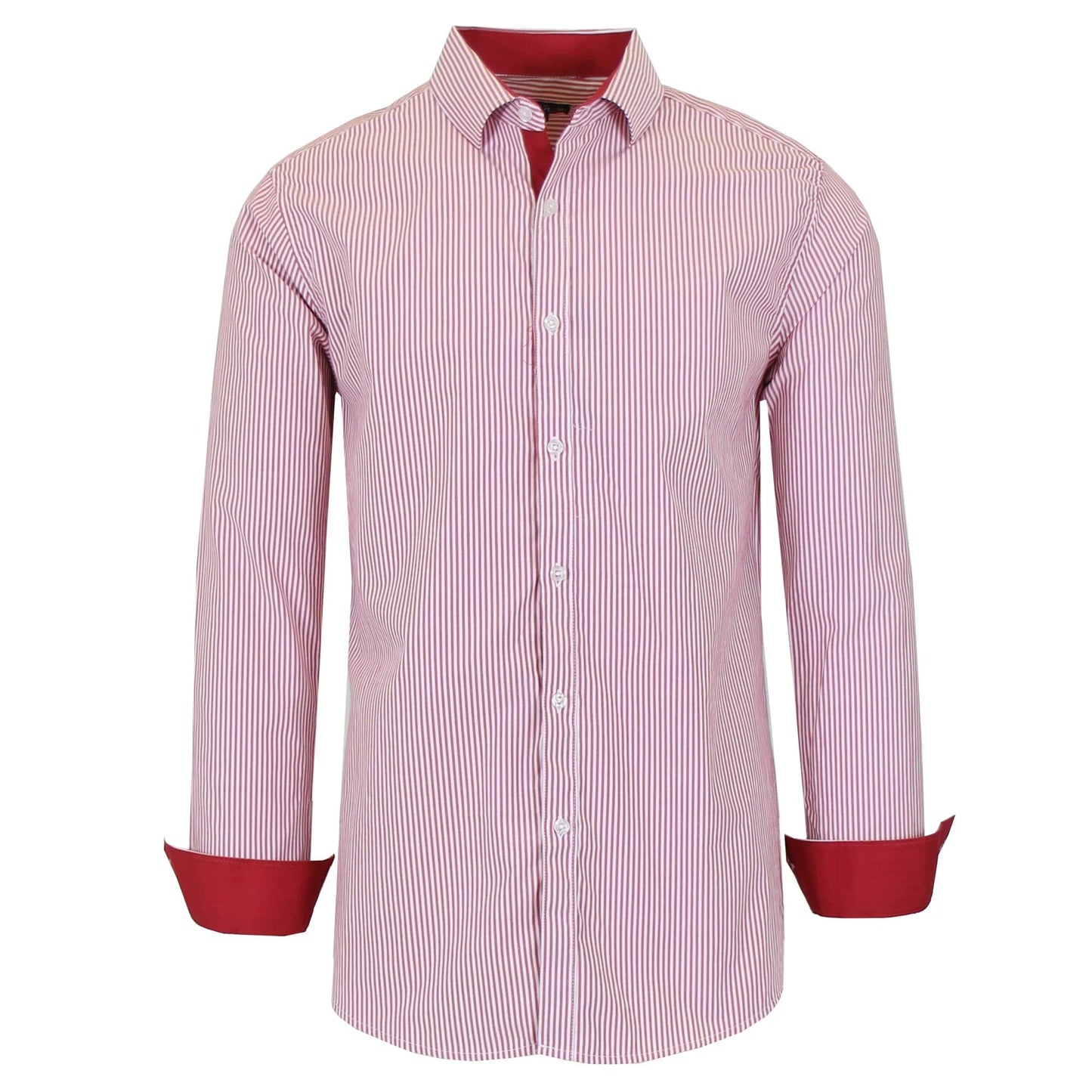 Men's Long Sleeve Slim Fit Dress Shirts (S-2XL) - GalaxybyHarvic