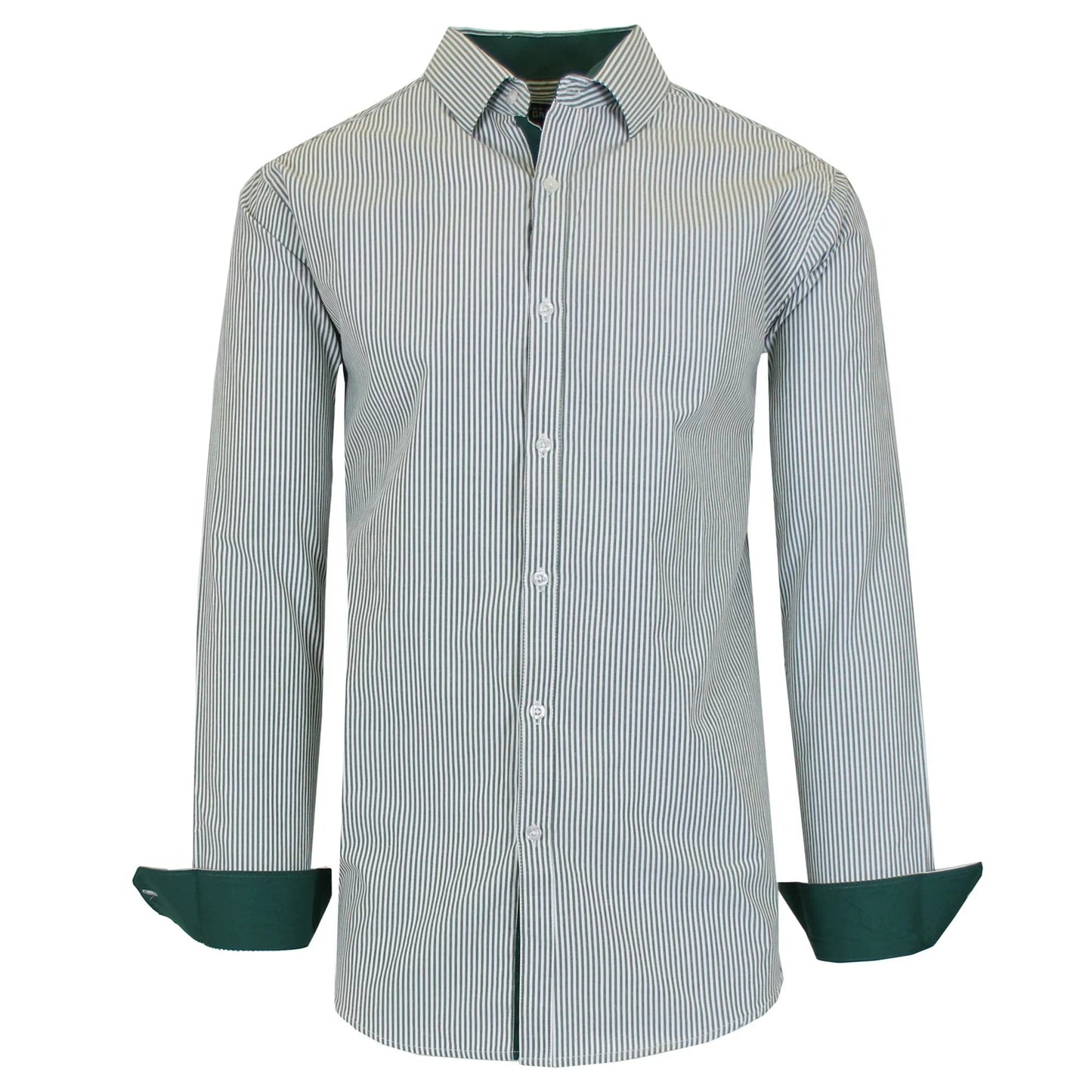 Men's Long Sleeve Slim Fit Dress Shirts (S-2XL) - GalaxybyHarvic