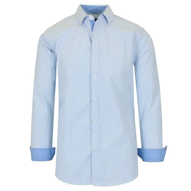 Men's Long Sleeve Slim Fit Dress Shirts (S-2XL) - GalaxybyHarvic