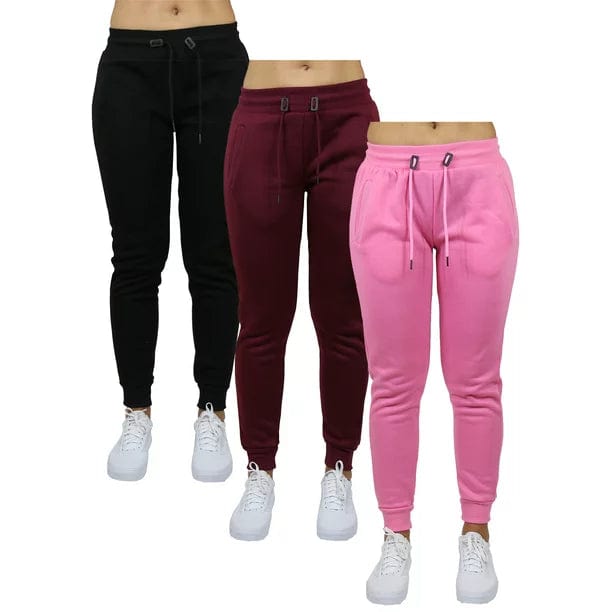 3-Pack Women's Classic Fleece Jogger Sweatpants (Sizes, S-3XL) - GalaxybyHarvic