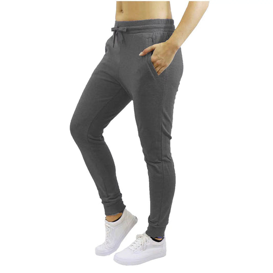 Fleece Lined Tapered Joggers - HY35 - Light Gray / XS
