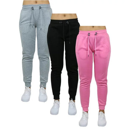 3-Pack Women's Classic Fleece Jogger Sweatpants (Sizes, S-3XL) - GalaxybyHarvic