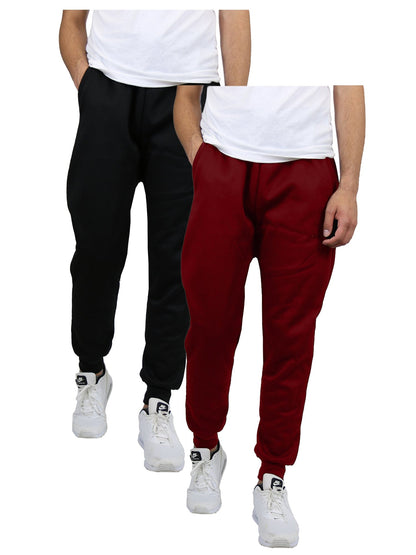 Galaxy By Harvic Men's Fleece Jogger Sweatpants (2-Pack ) - GalaxybyHarvic