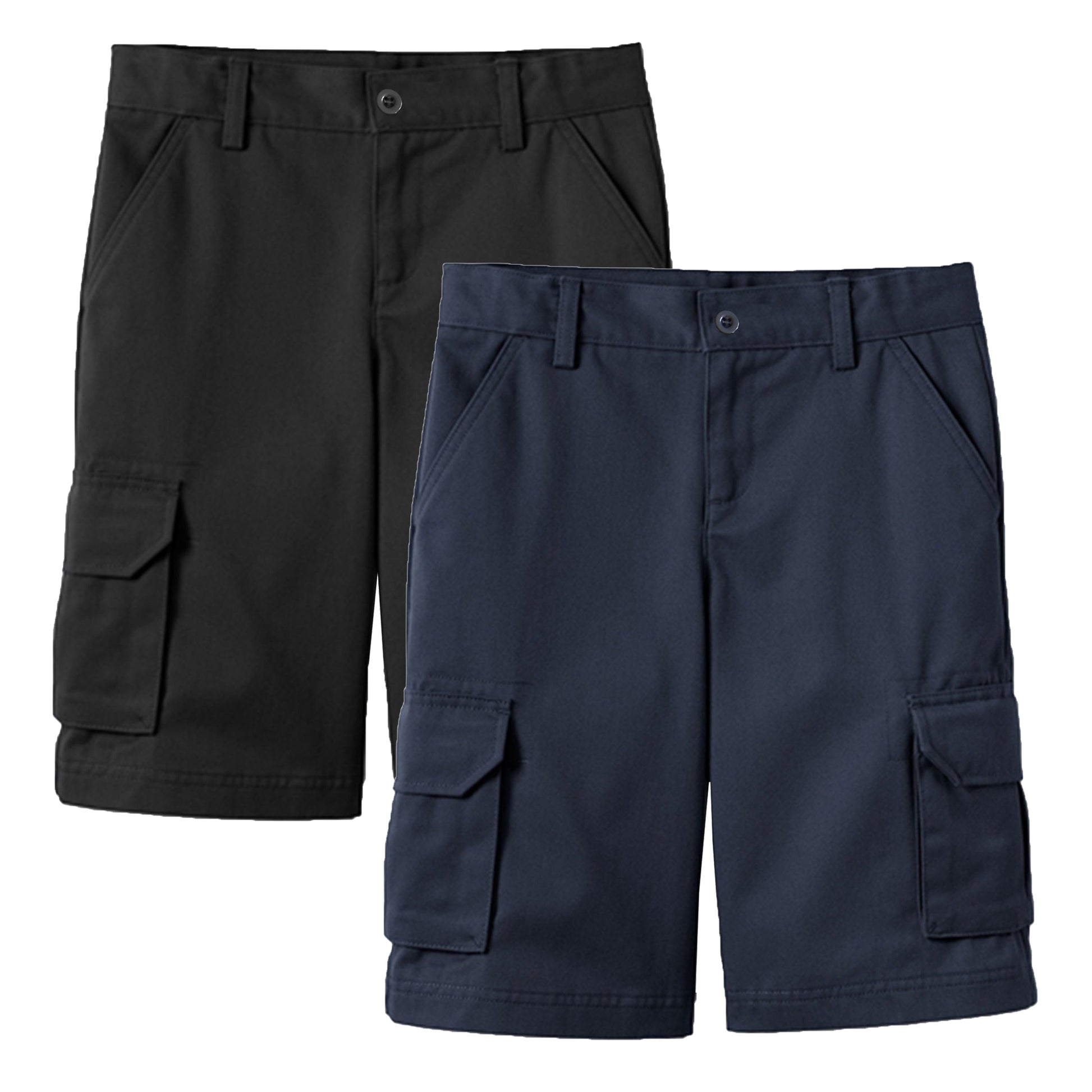 2-Pack Boy's Stretch Cotton Cargo Shorts (Sizes, 8-18) - GalaxybyHarvic