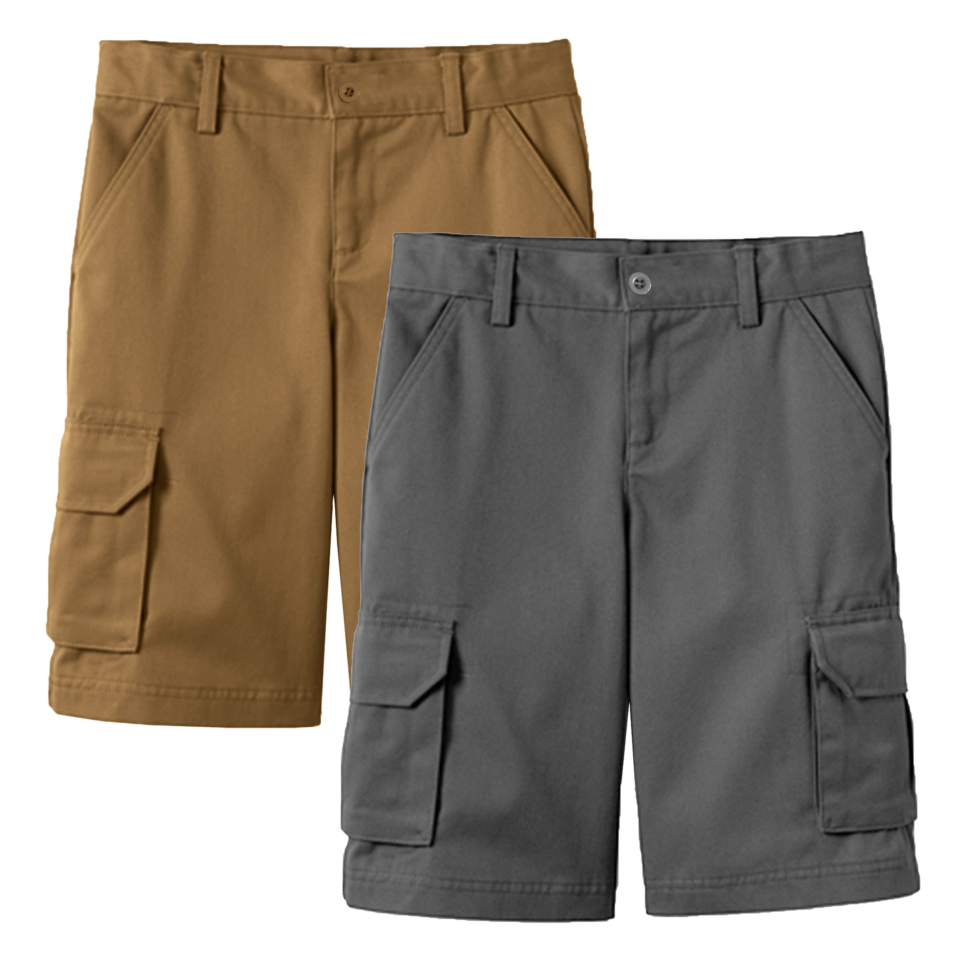 2-Pack Boy's Stretch Cotton Cargo Shorts (Sizes, 8-18) - GalaxybyHarvic