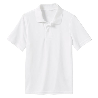 Boy's Short Sleeve Moisture Wicking Polo Shirt (Sizes 4-20) - GalaxybyHarvic