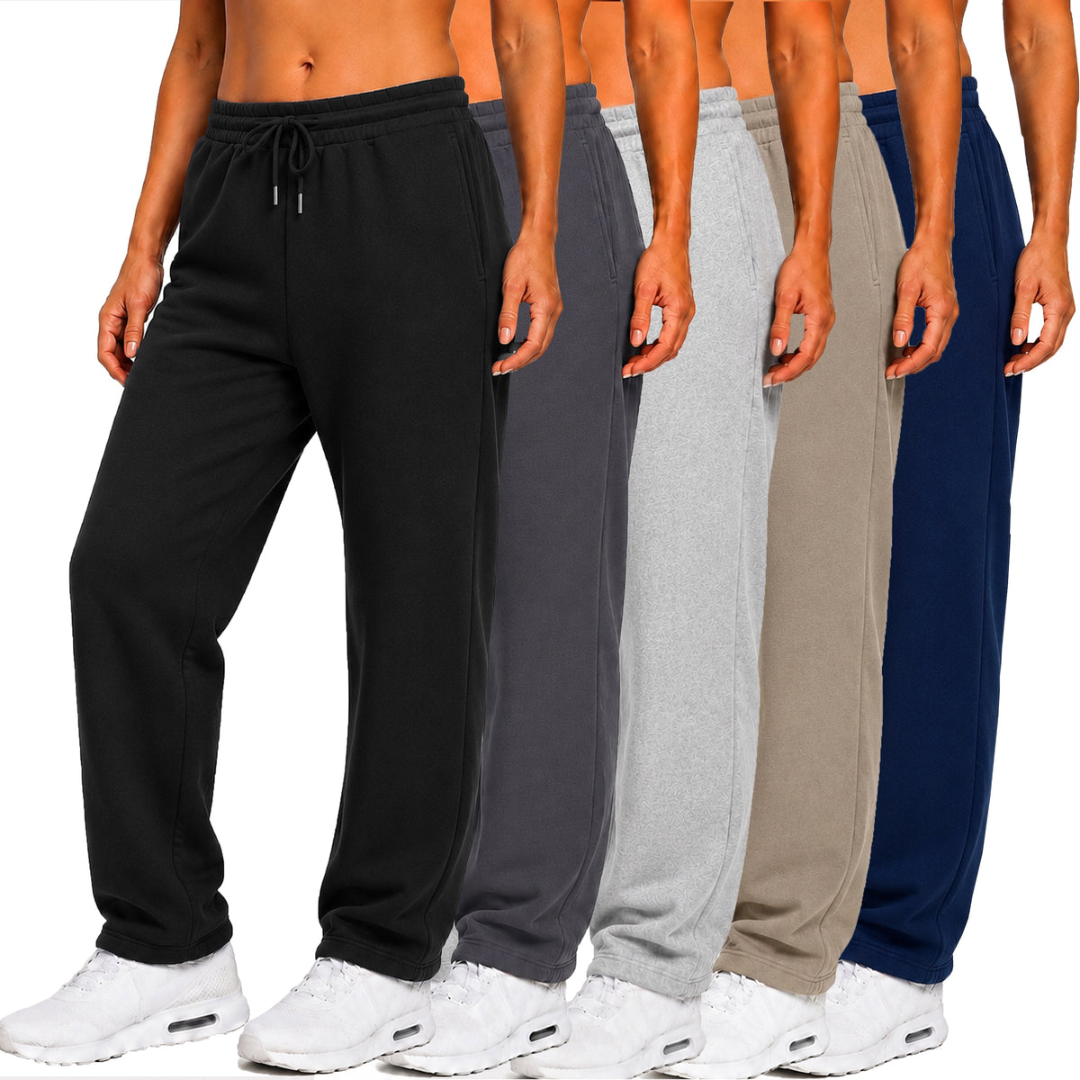 3-Pack Women's Loose Fit Fleece Jogger Sweatpants (S-3XL) - GalaxybyHarvic