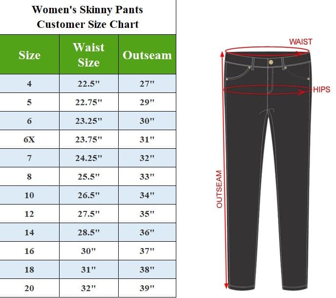 Girl's Stretch Pencil Skinny Uniform Pants - Walmart.com