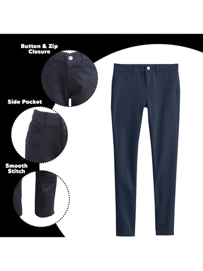 Girl's Super Stretch Skinny 5-Pocket Uniform Soft Chino Pant
