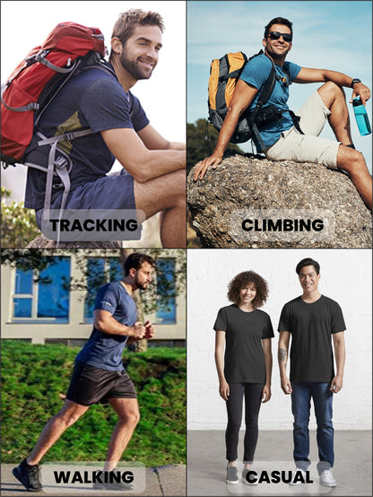 5-Pack Assorted Moisture-Wicking Marled Performance Tees – Stay Cool, Fresh & Comfortable