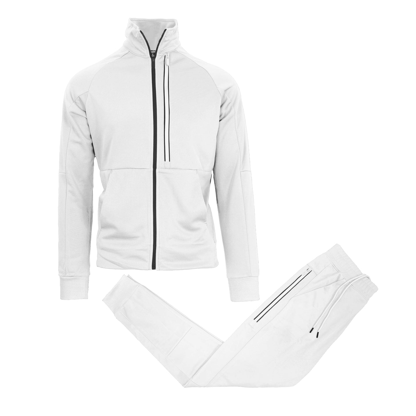 Men's Moisture Wicking Performance Active Sweater Track Jacket & Jogger 2-Piece Classic Set (Sizes, S-2XL) - GalaxybyHarvic