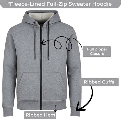 3-Pack Men’s Fleece-Lined Full-Zip Hoodie (S-3XL)