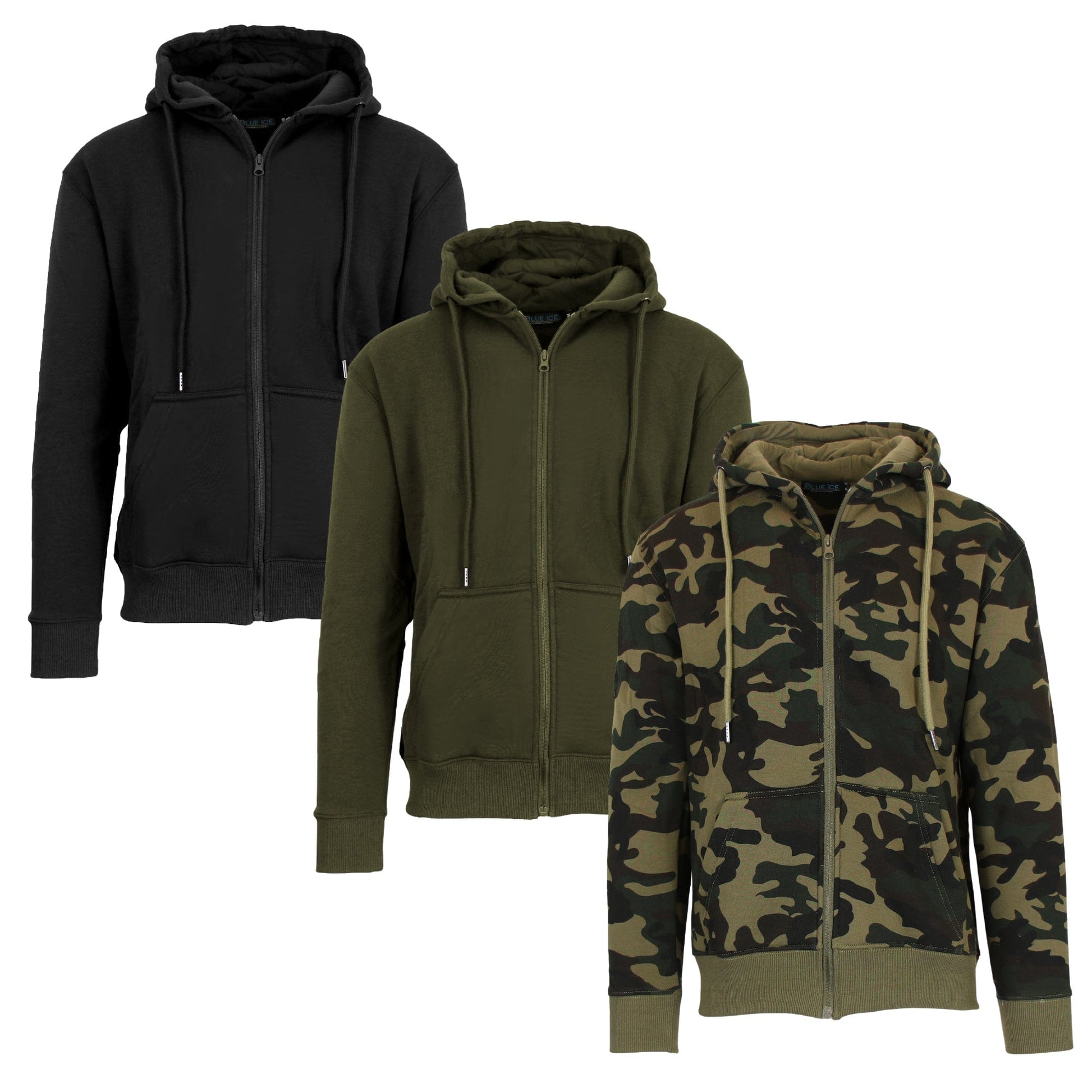 CTU Heren Hoodies Met Rits Lange Mouw Fleece Sweatshirts Hoodies voor Mannen S-3XL, Blauw, 3XL CTU Heren Hoodies Met Rits Lange Mouw Fleece Sweatshirts Hoodies voor Mannen S-3XL, Blauw, 3XL