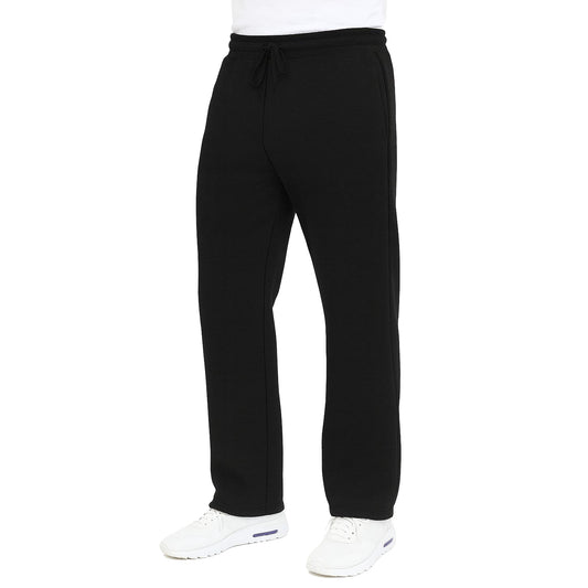Men's Classic Heavyweight Fleece Sweatpants with Open Bottom (S-3XL)