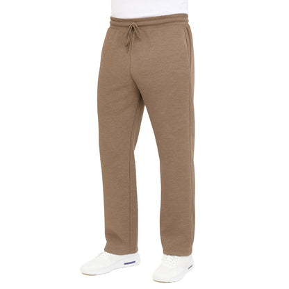 Men's Classic Heavyweight Fleece Sweatpants with Open Bottom (S-3XL)