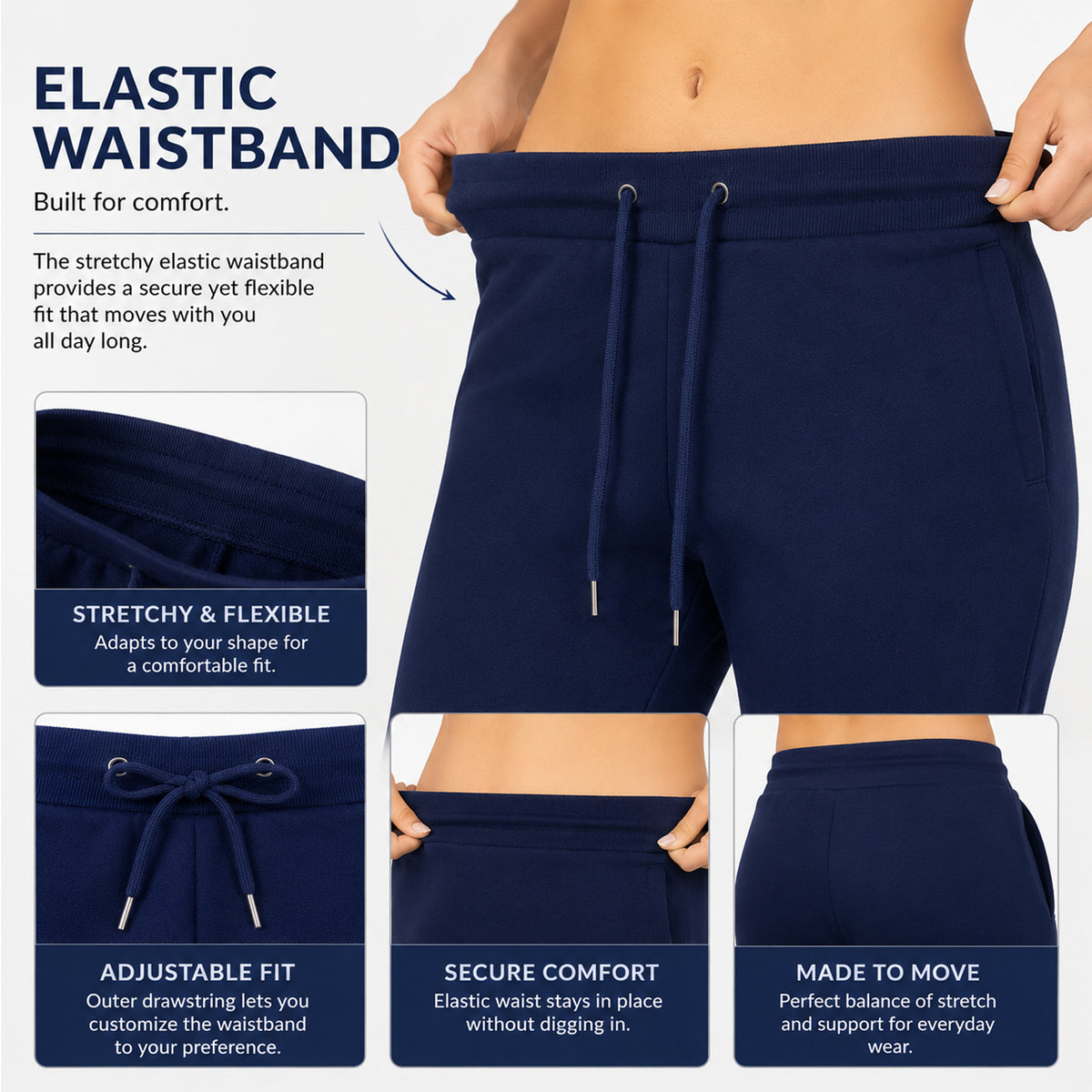 3-Pack Women's Loose Fit Fleece Jogger Sweatpants (S-5XL) - GalaxybyHarvic