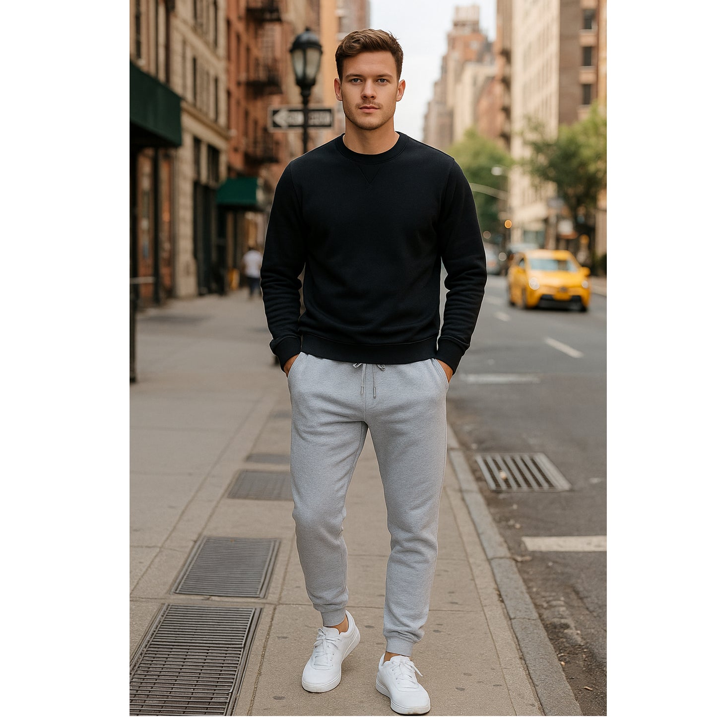 Galaxy by Harvic 3-Pack Mens Slim Fit Fleece Jogger Sweatpants (S-2XL)