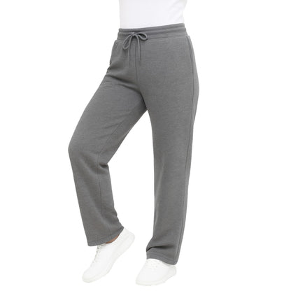 Women's Loose-Fit Classic Heavyweight Fleece Sweatpants with Open Bottom (S-3XL)